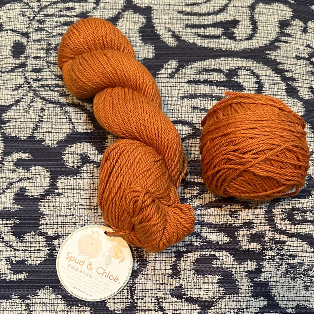 NWT Spud & Chloë Rust Orange Yarn Bundle